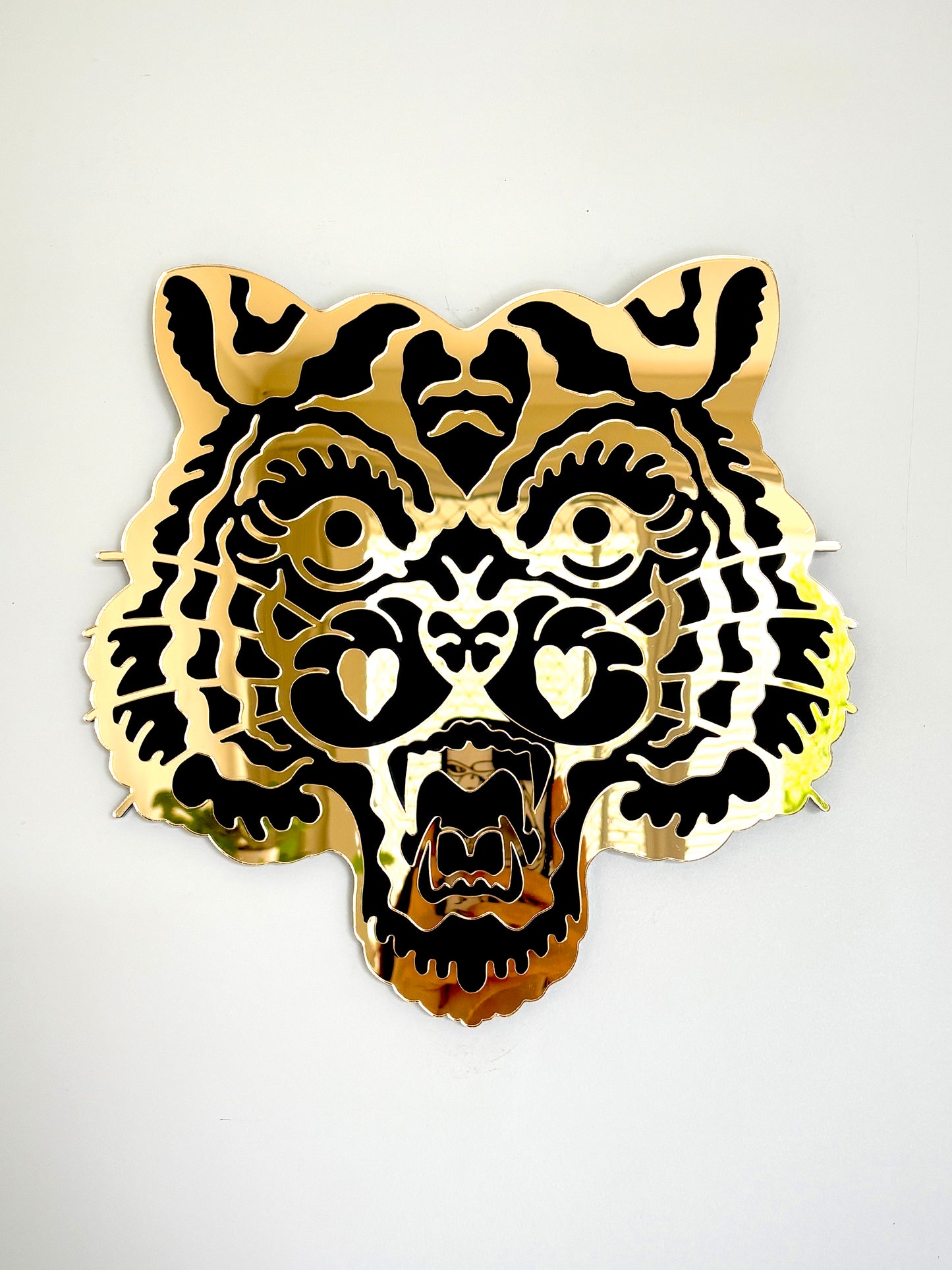 Tiger Mirror Wall Hanging