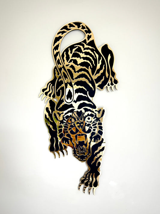 Tiger Mirror Wall Hanging