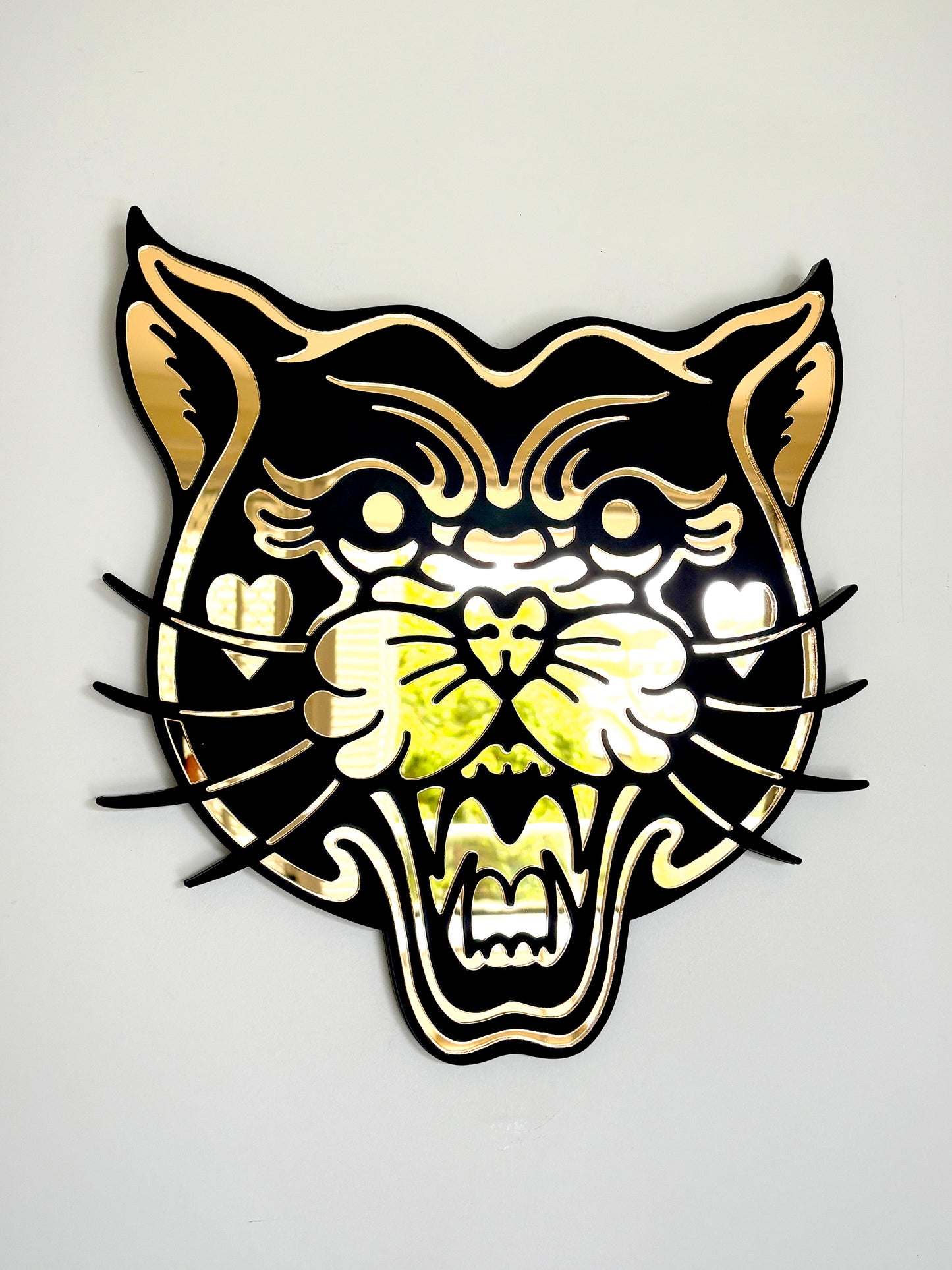 Panther Mirror Wall Hanging