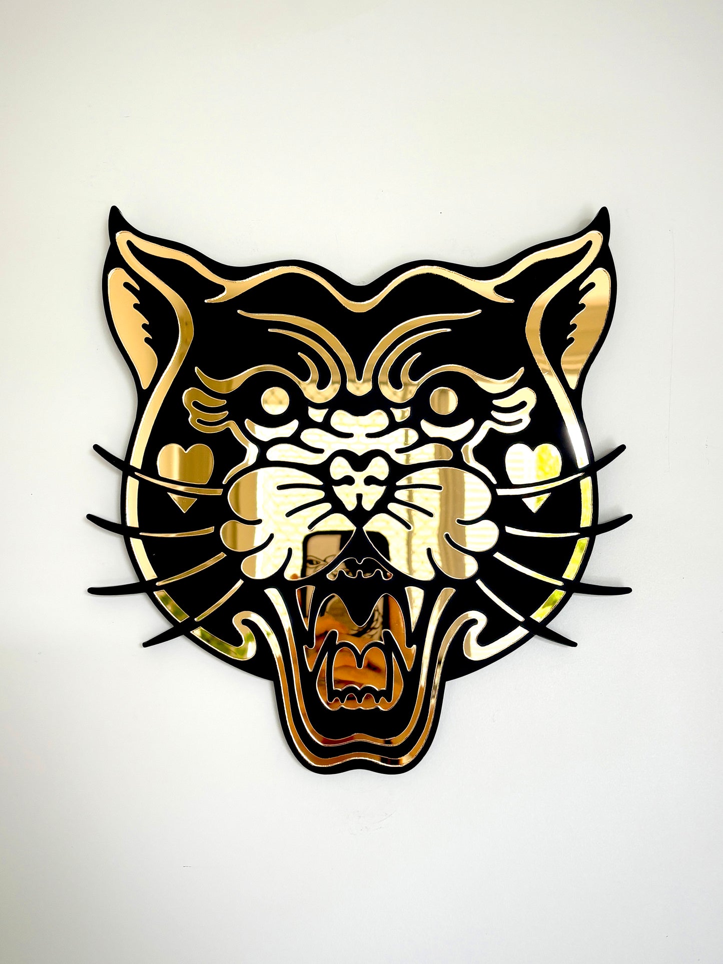 Panther Mirror Wall Hanging