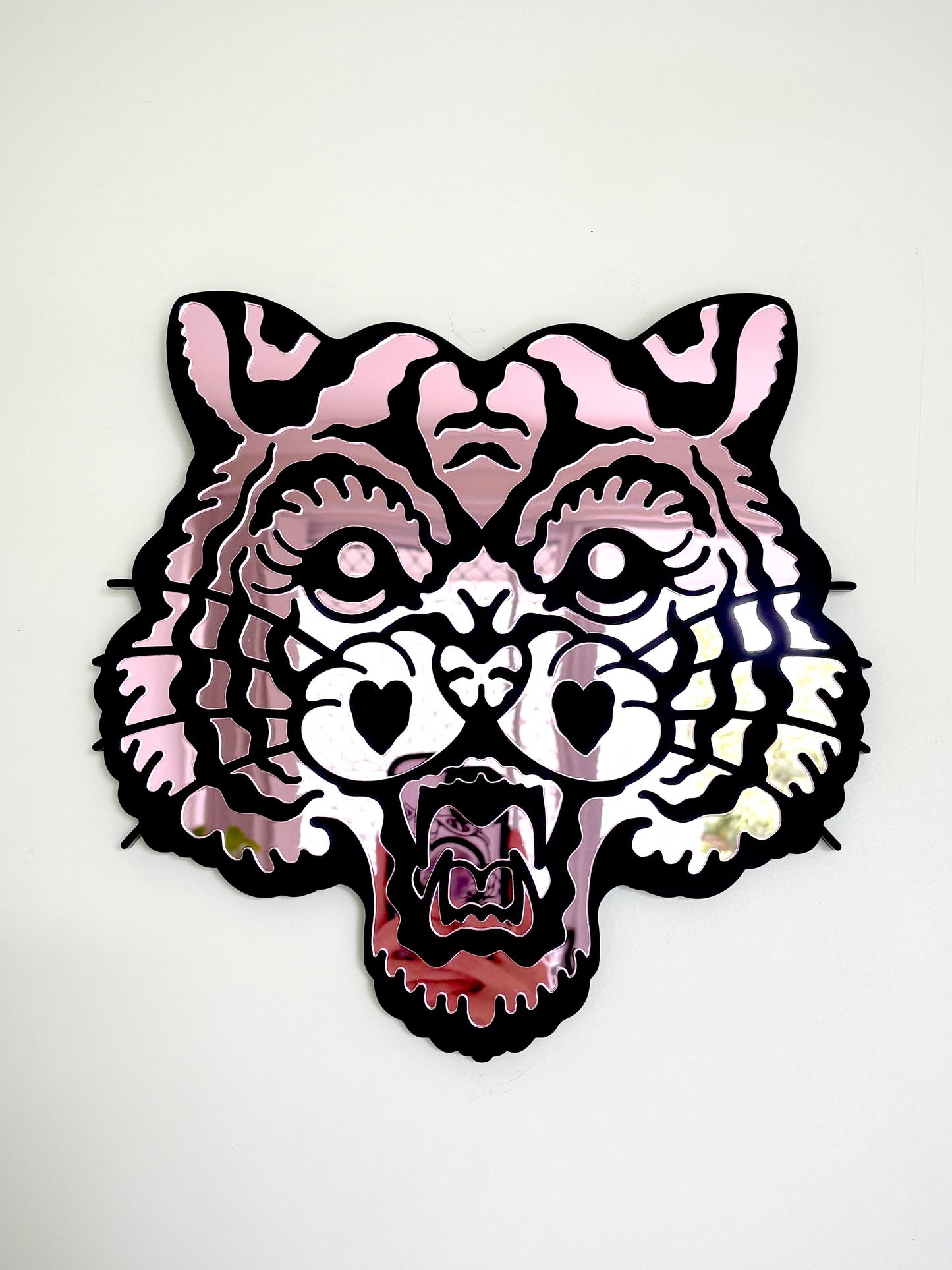 Tiger Mirror Wall Hanging