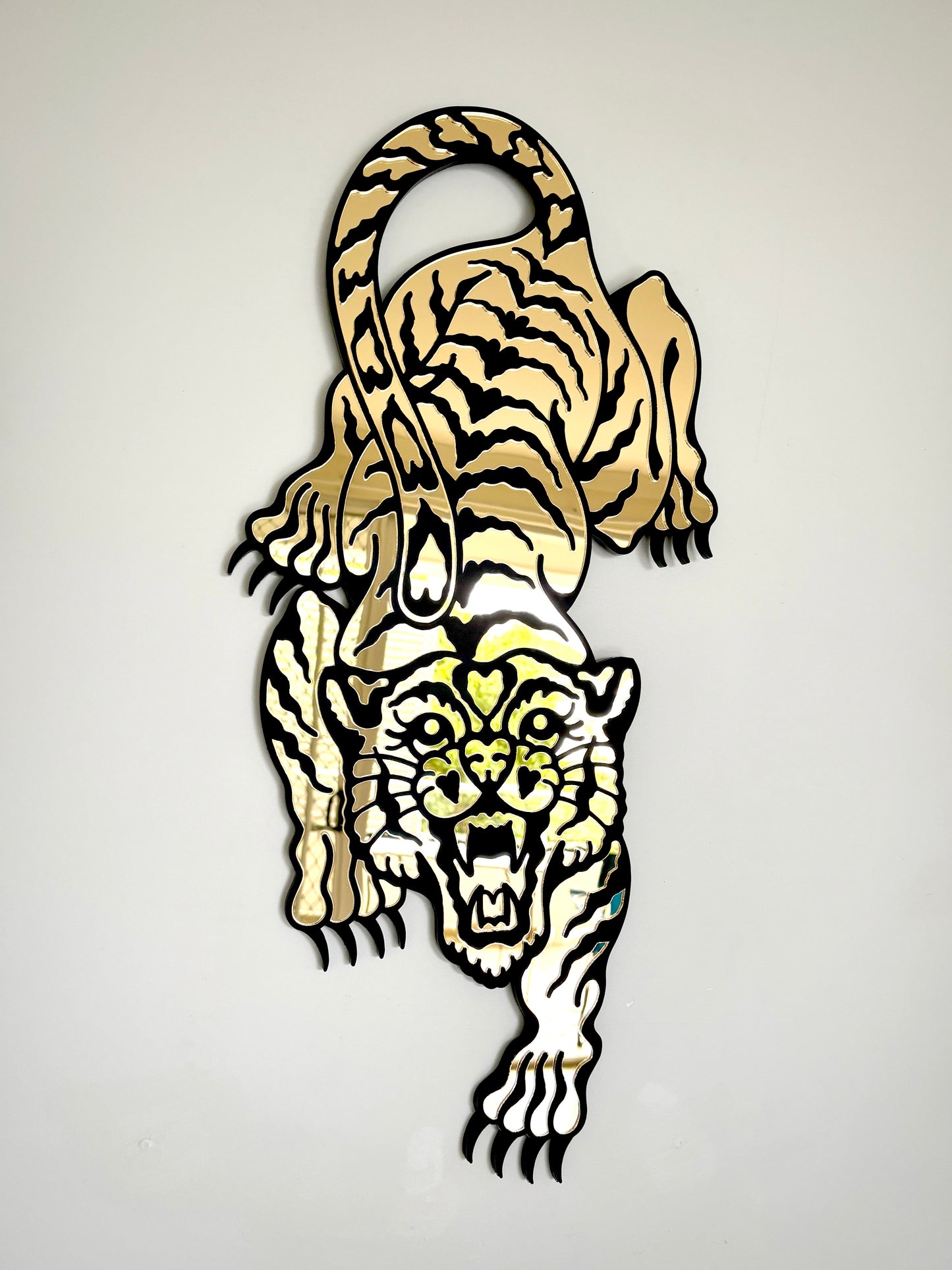 Tiger Mirror Wall Hanging