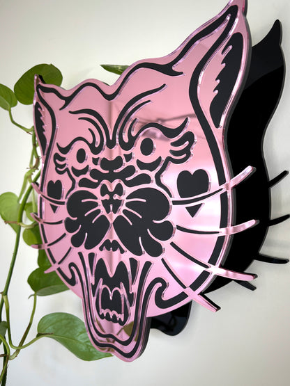 Panther Vase (Pink/Black)