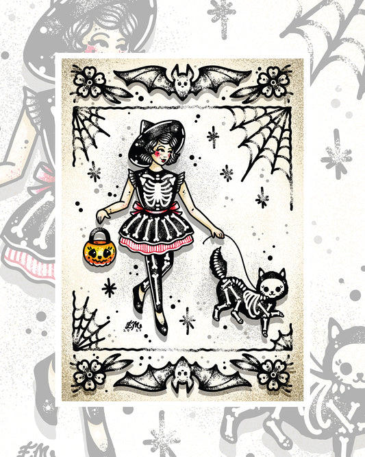 Walking Jellybean Art Print