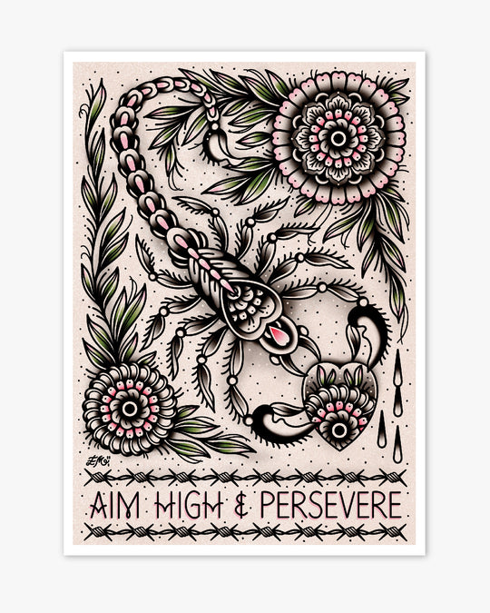 Aim High Scorpion Print