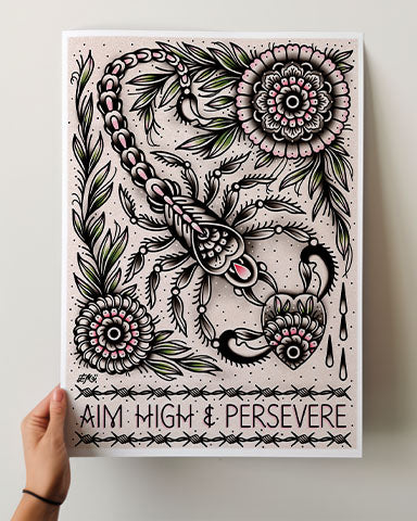 Aim High Scorpion Print