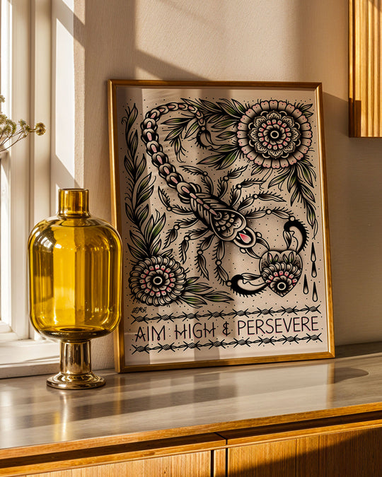 Aim High Scorpion Print