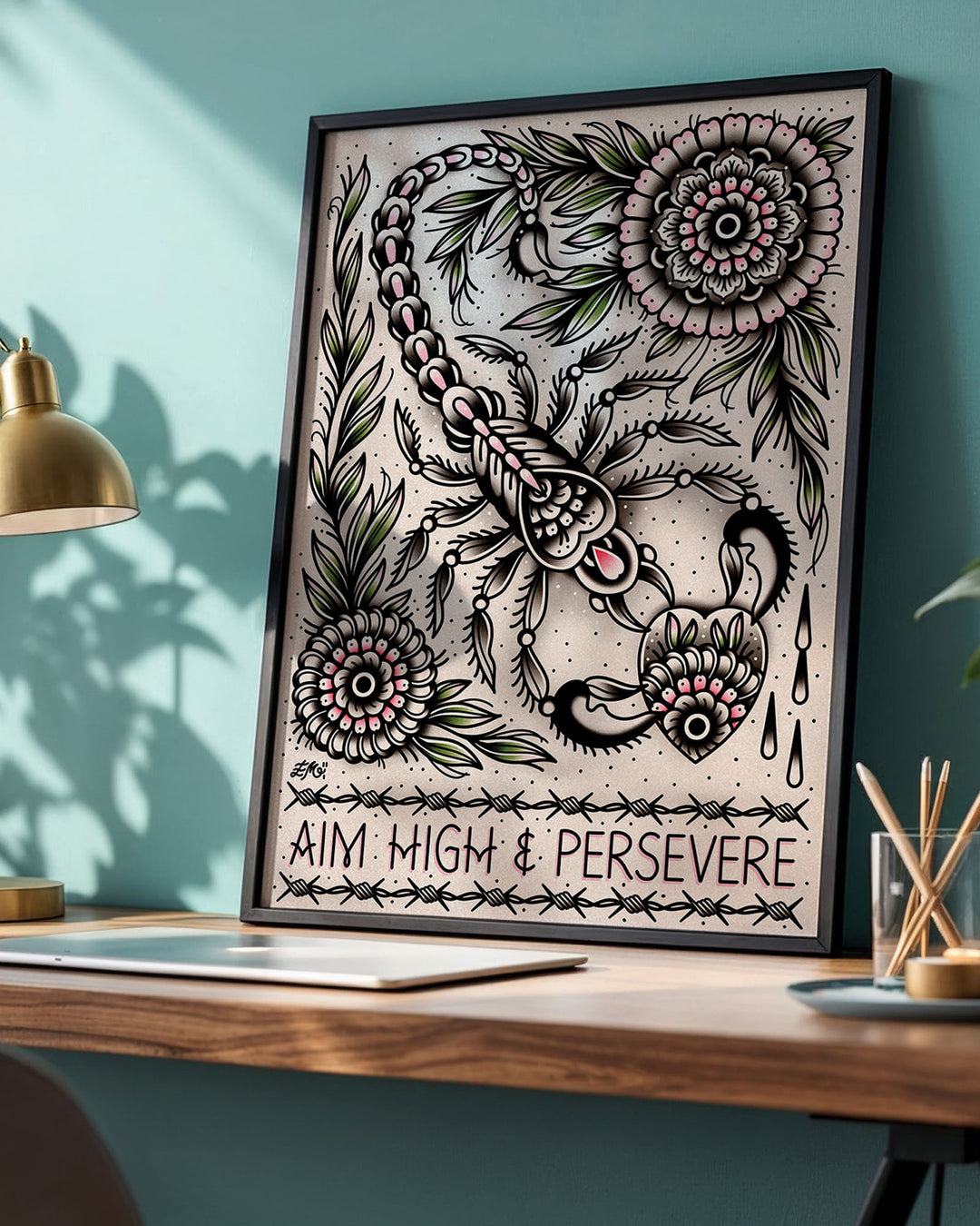 Aim High Scorpion Print