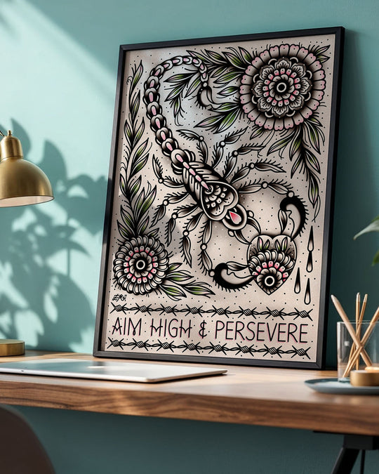 Aim High Scorpion Print