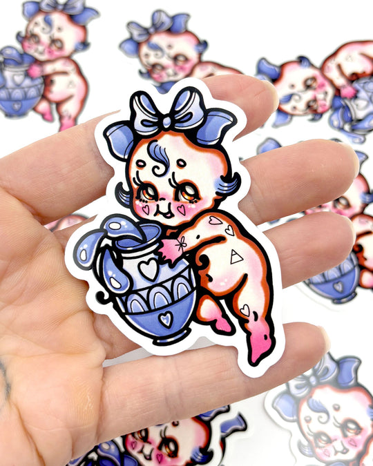 Aquarius Sticker - Ella Mobbs