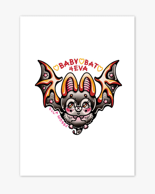 Baby Bat Print