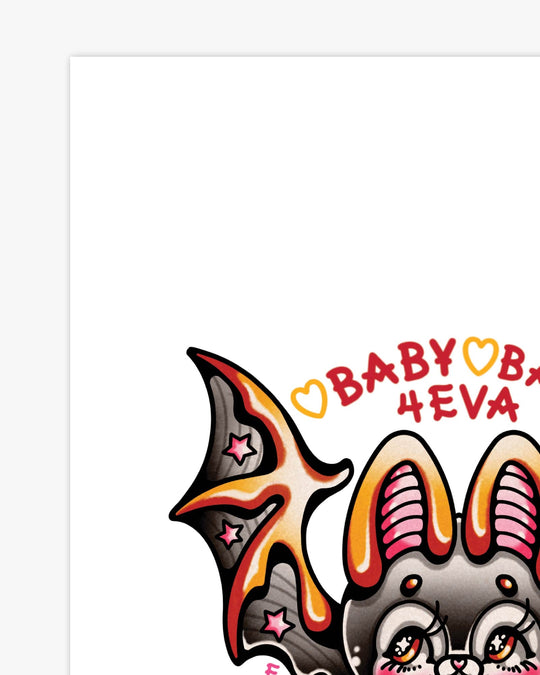 Baby Bat Print - Ella Mobbs