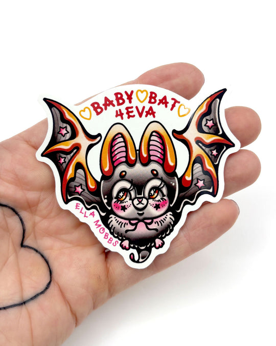 Baby Bat Sticker - Ella Mobbs