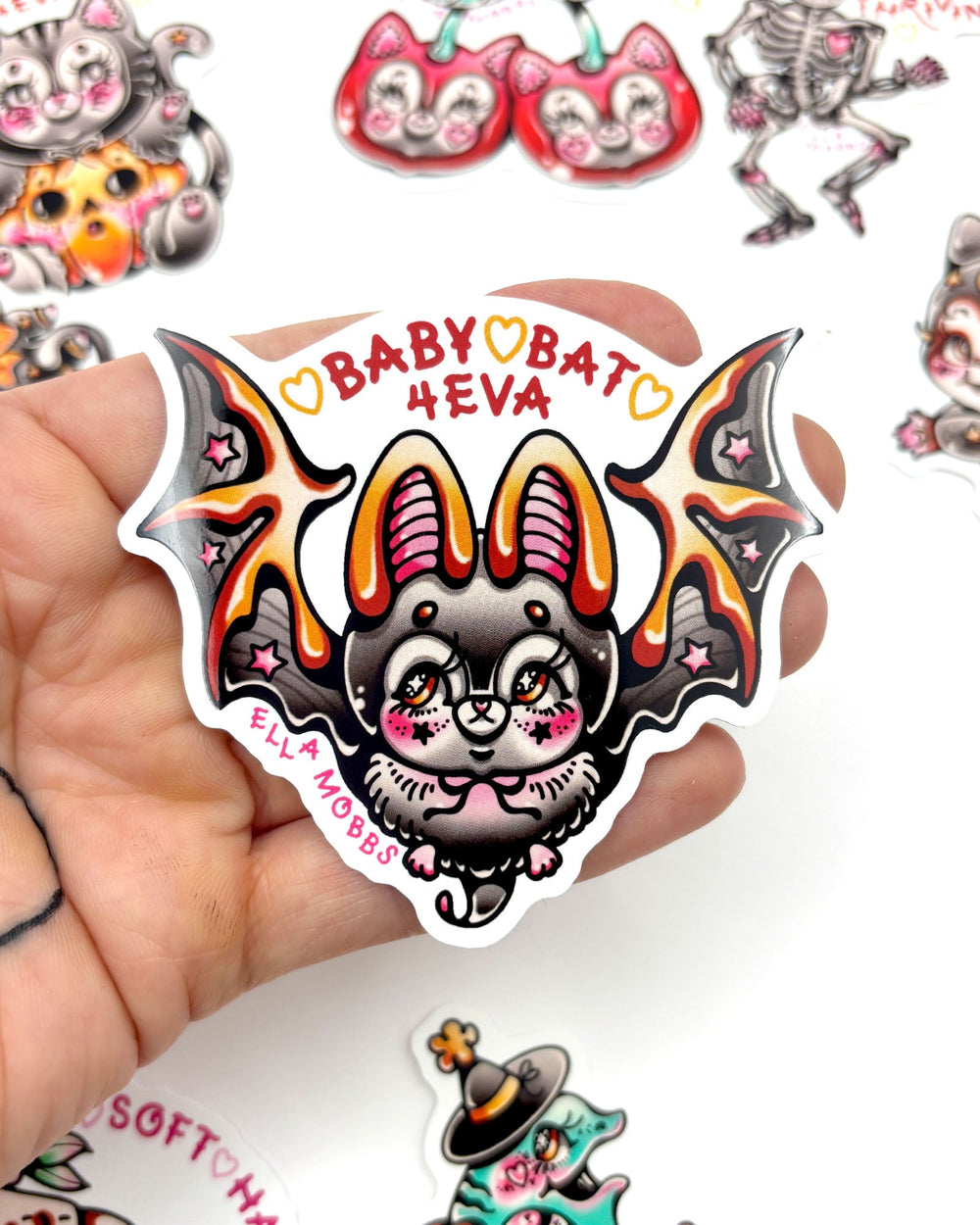 Baby Bat Sticker - Ella Mobbs