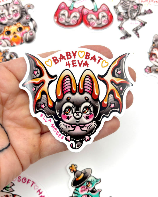 Baby Bat Sticker - Ella Mobbs