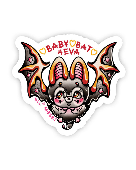Baby Bat Sticker - Ella Mobbs