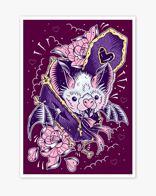 Bat Coffin Print - Ella Mobbs