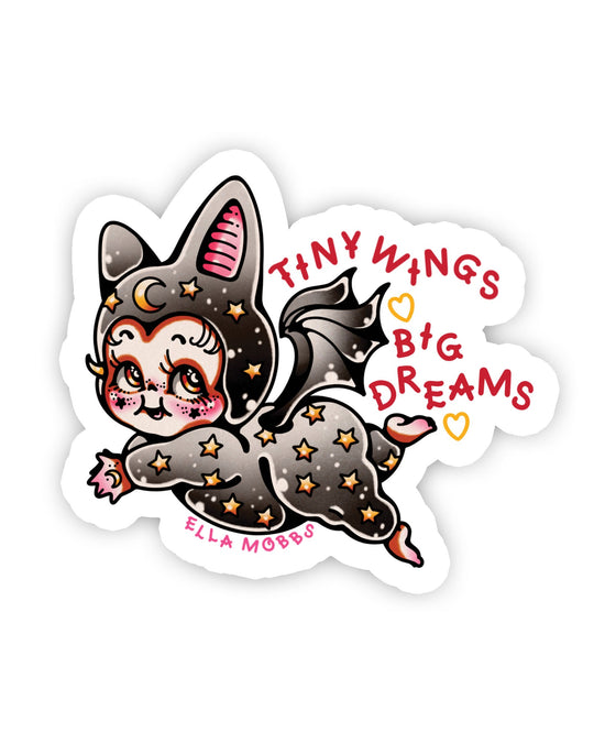 Bat Dreamer Sticker - Ella Mobbs