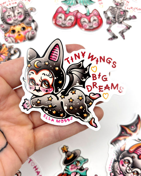 Bat Dreamer Sticker - Ella Mobbs