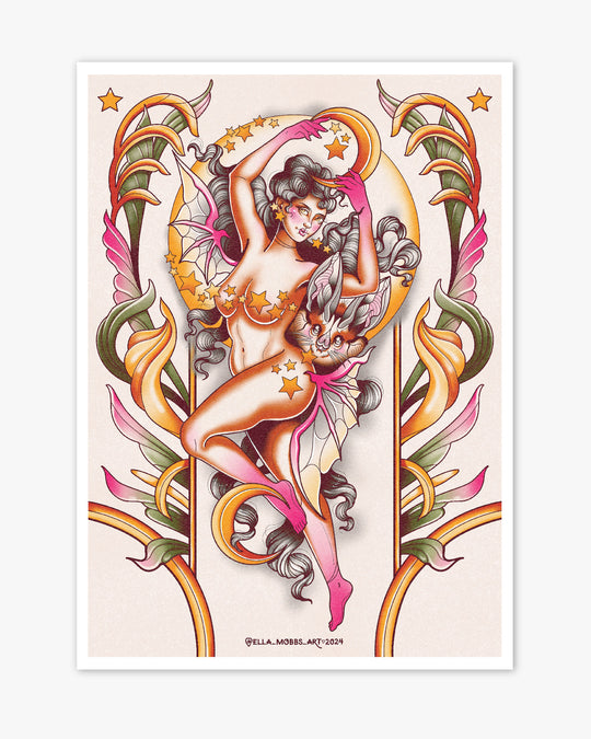 Bat Lady Print