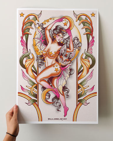 Bat Lady Print