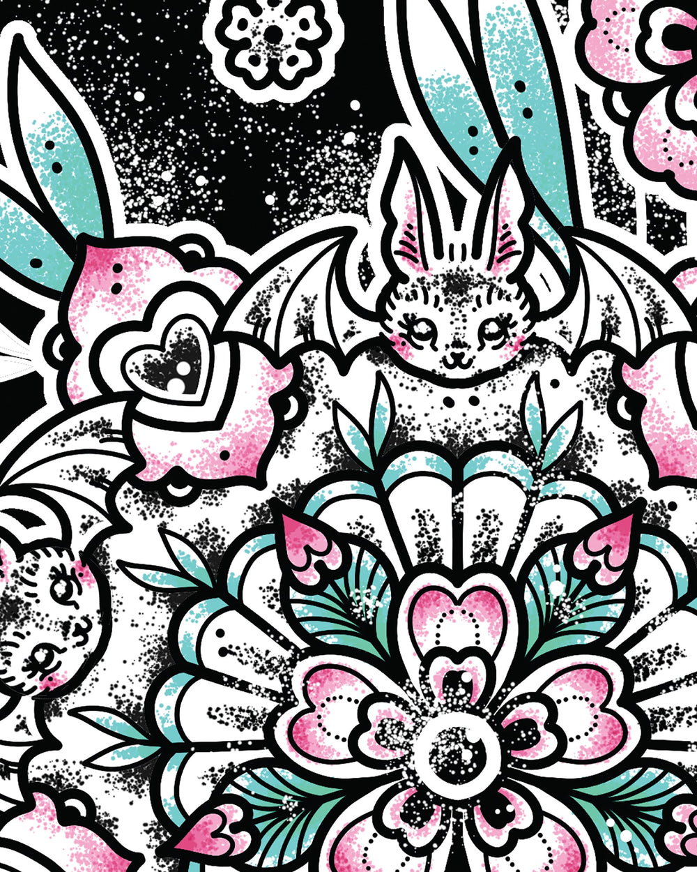 Bat Mandala Print - EllaMobbs