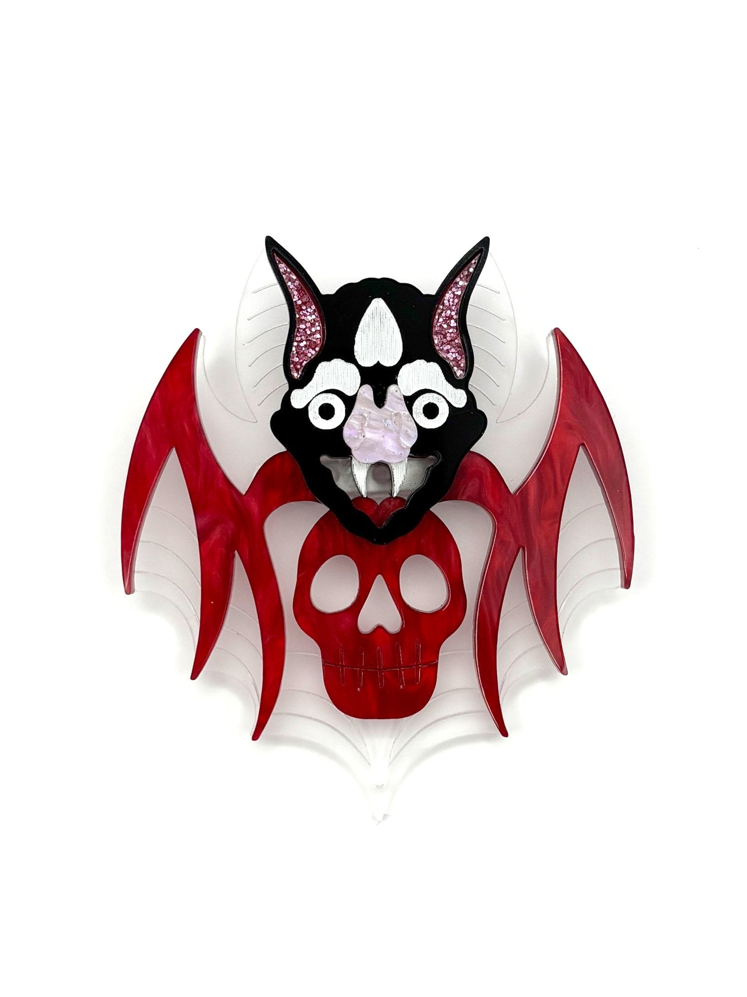 Bat Skull Brooch - EllaMobbs