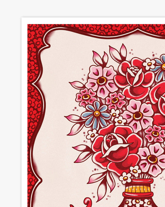 Bat Vase Print - Ella Mobbs