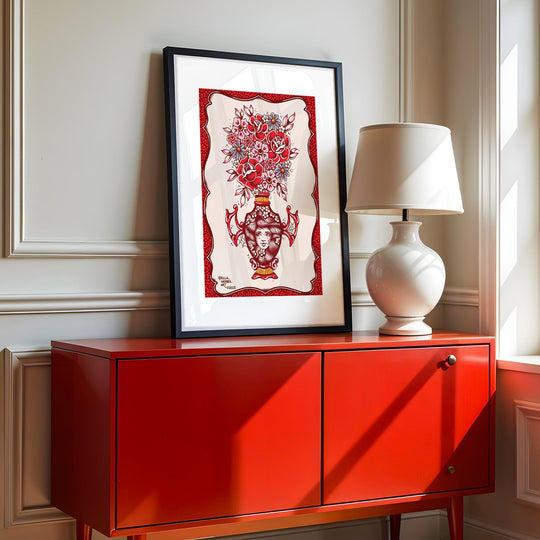 Bat Vase Print - Ella Mobbs