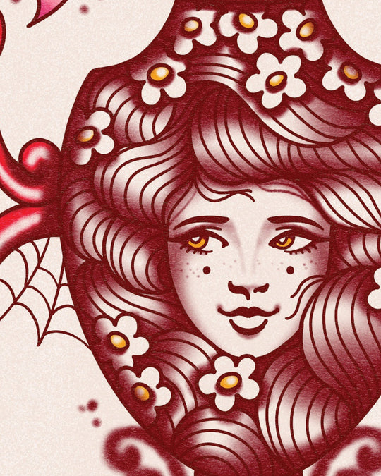 Bat Vase Print - Ella Mobbs