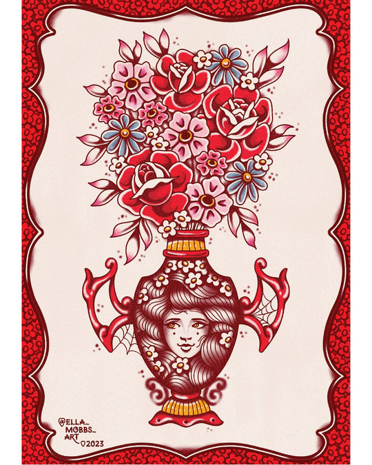Bat Vase Print - EllaMobbs