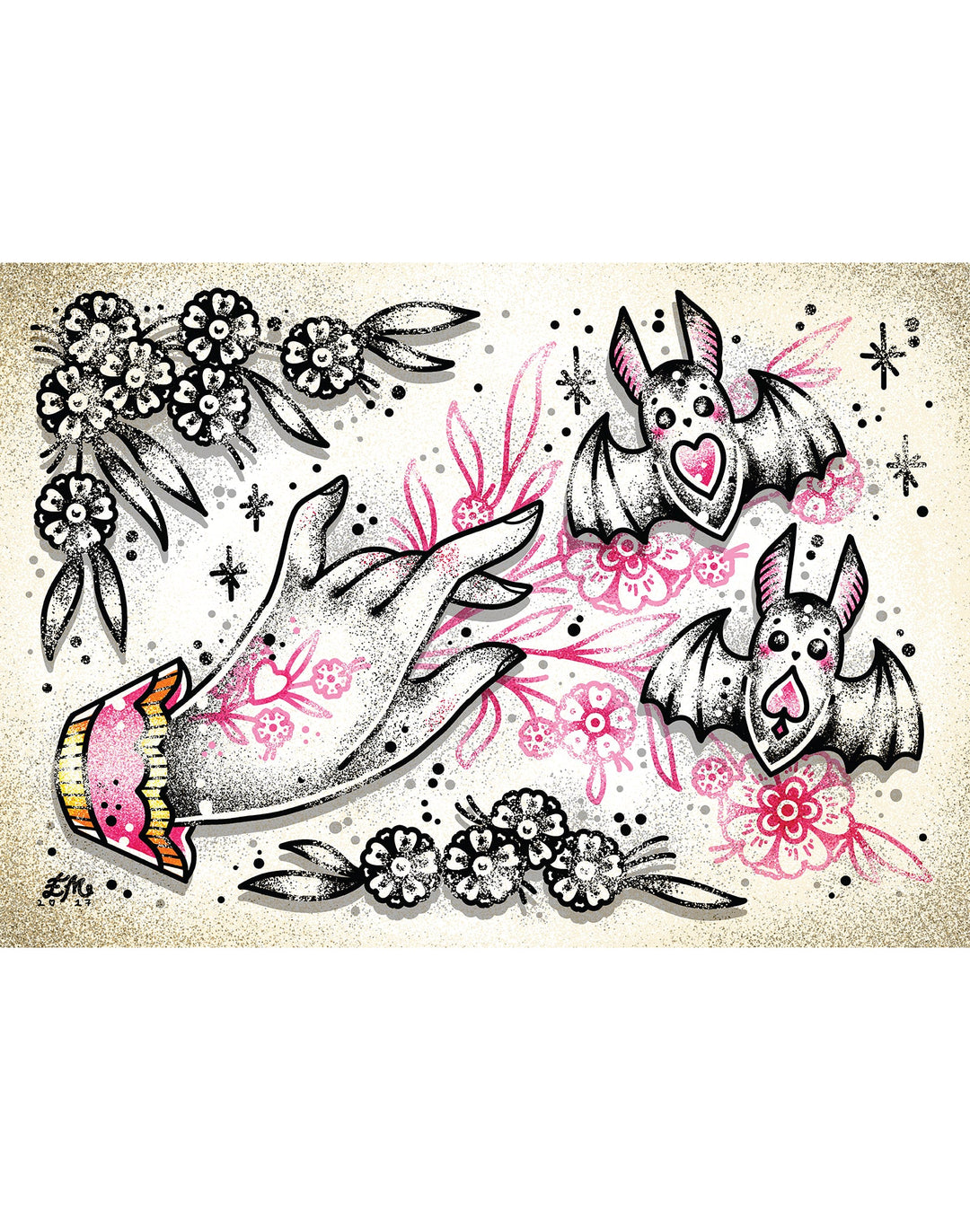 Bat Walker Print - EllaMobbs