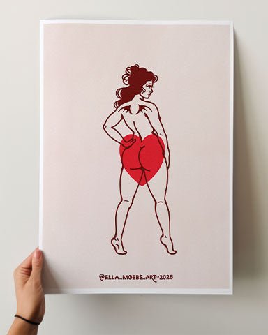 Bat Wings and Booty Print - Ella Mobbs