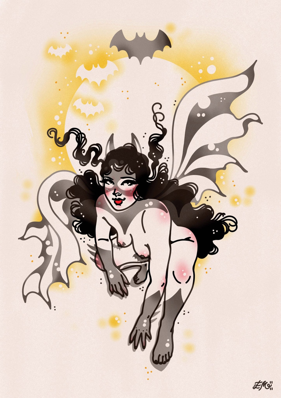 Bat Woman Print - EllaMobbs