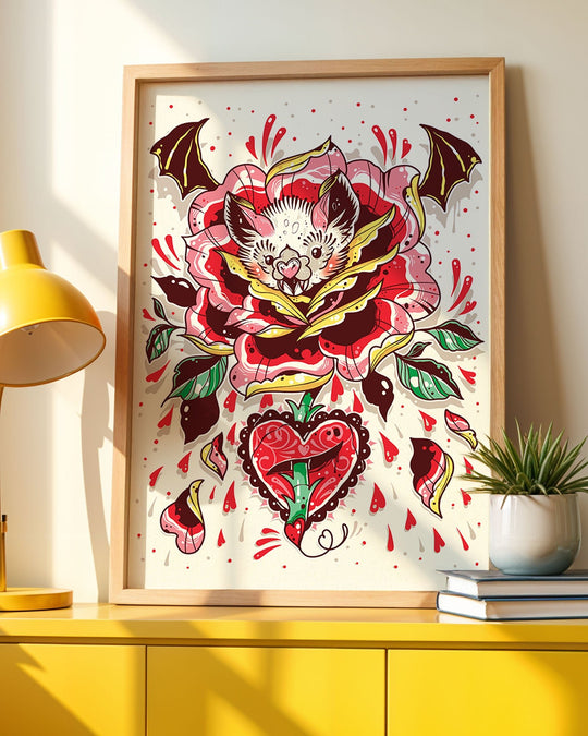 Batty Blossom Print - Ella Mobbs