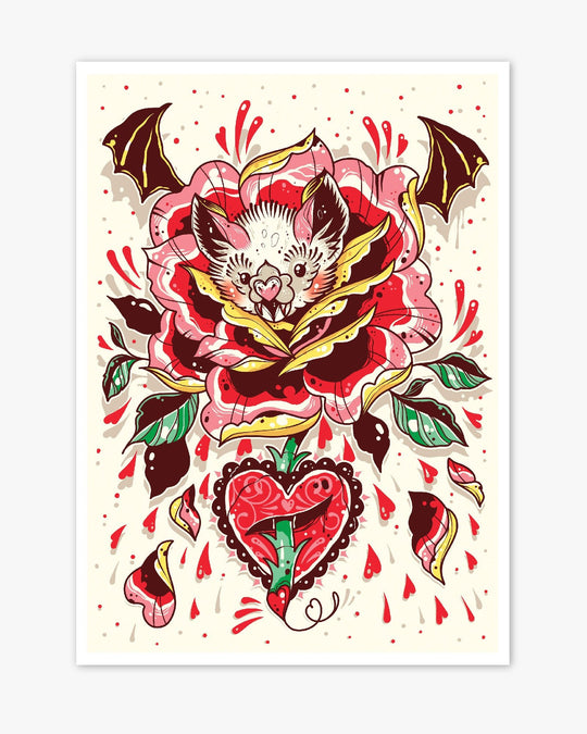 Batty Blossom Print - Ella Mobbs