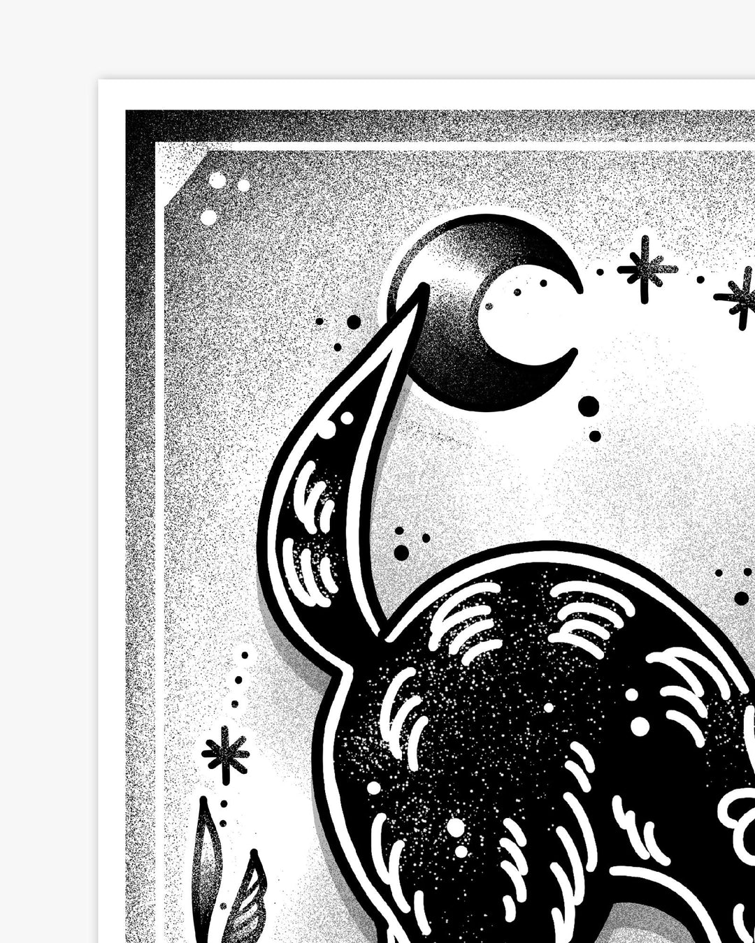 Black Cat Print - Ella Mobbs