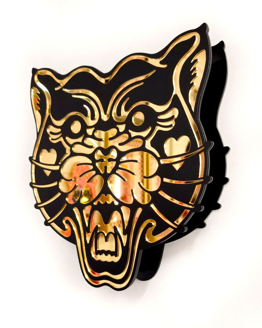 Panther Vase (Black)