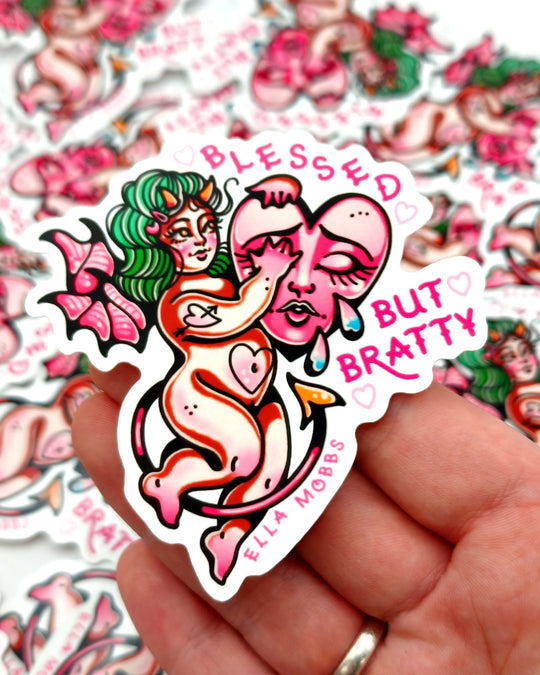 Blessed Brat Sticker - Ella Mobbs