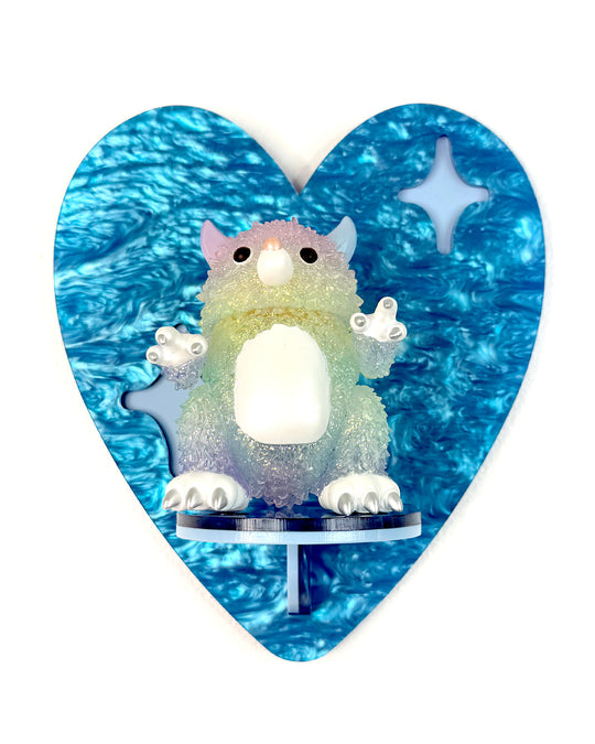 Heart Shelf (Blue Marble)