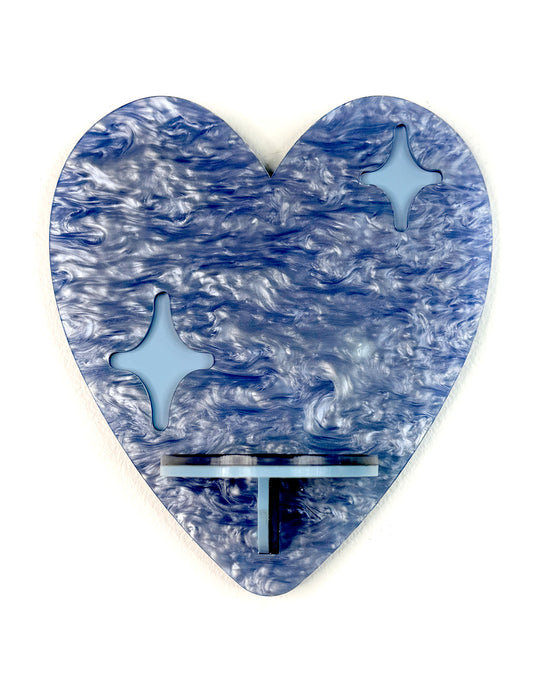Heart Shelf (Sky Blue)