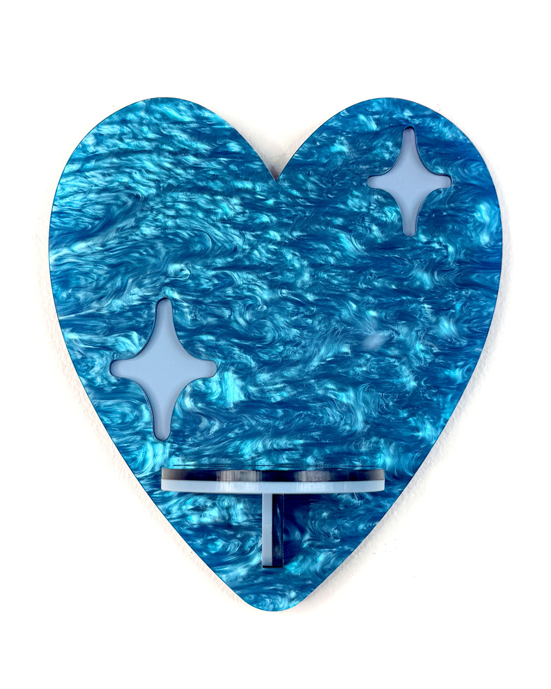Heart Shelf (Blue Marble)
