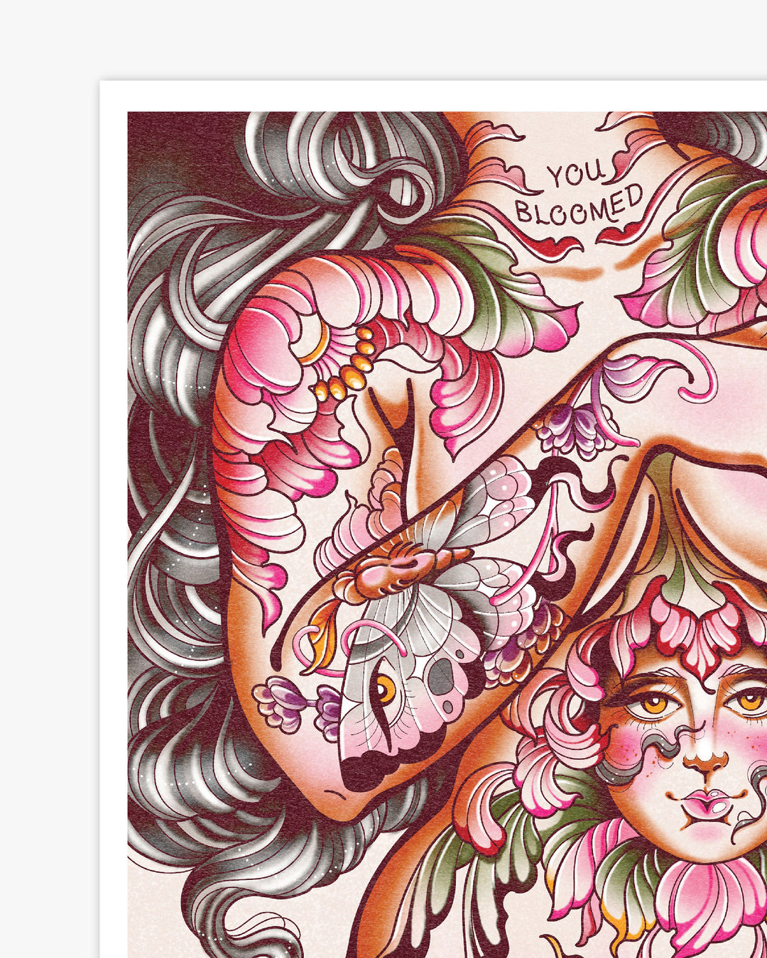 Body Flowers Print