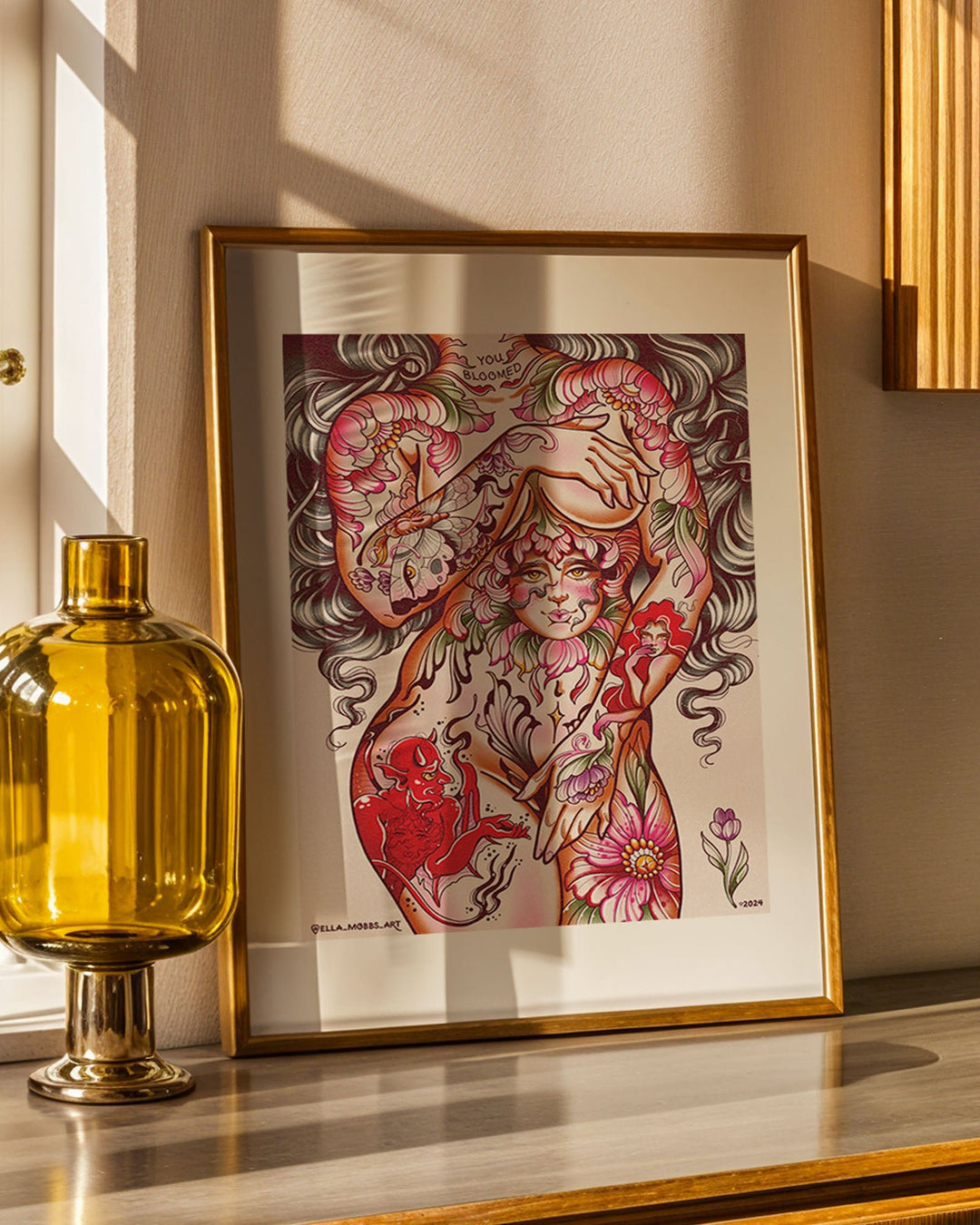 Body Flowers Print - Ella Mobbs