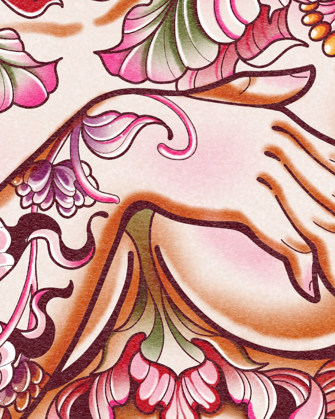 Body Flowers Print - Ella Mobbs