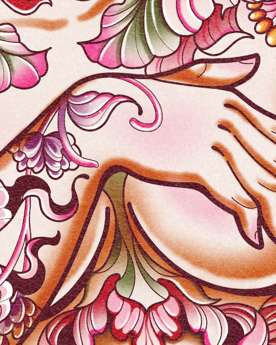 Body Flowers Print - Ella Mobbs