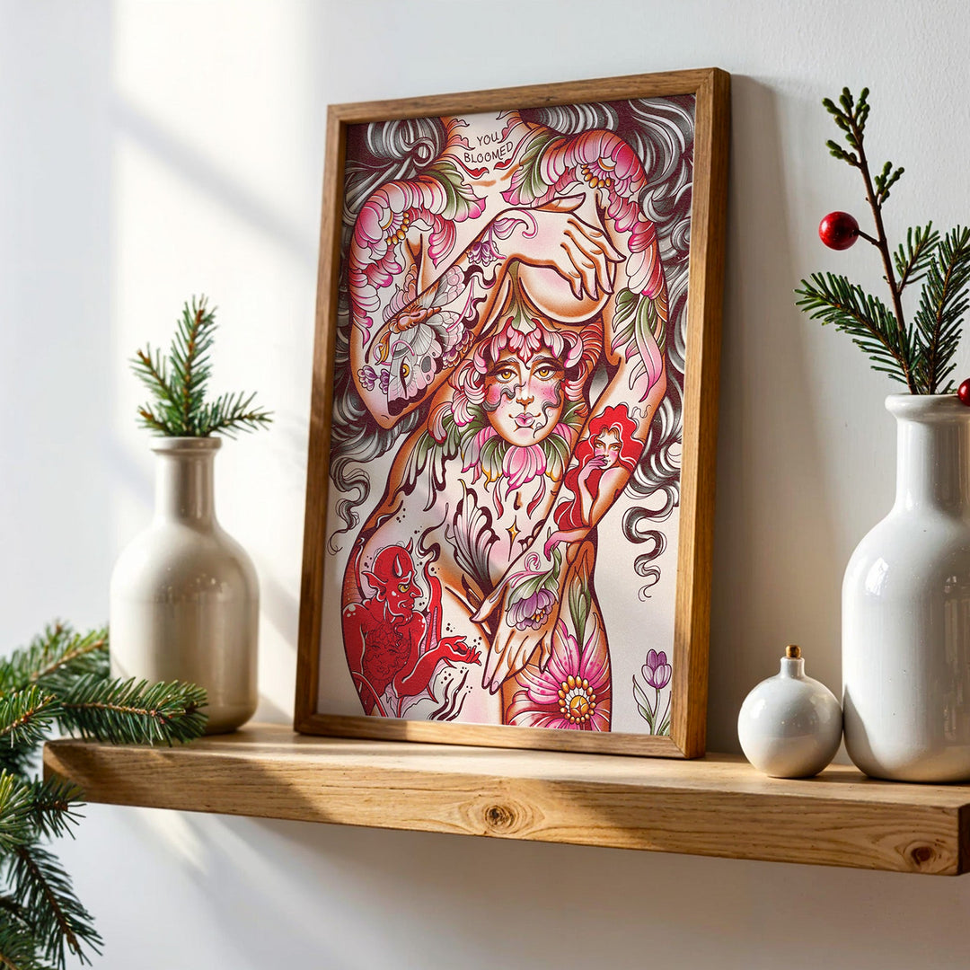 Body Flowers Print - EllaMobbs
