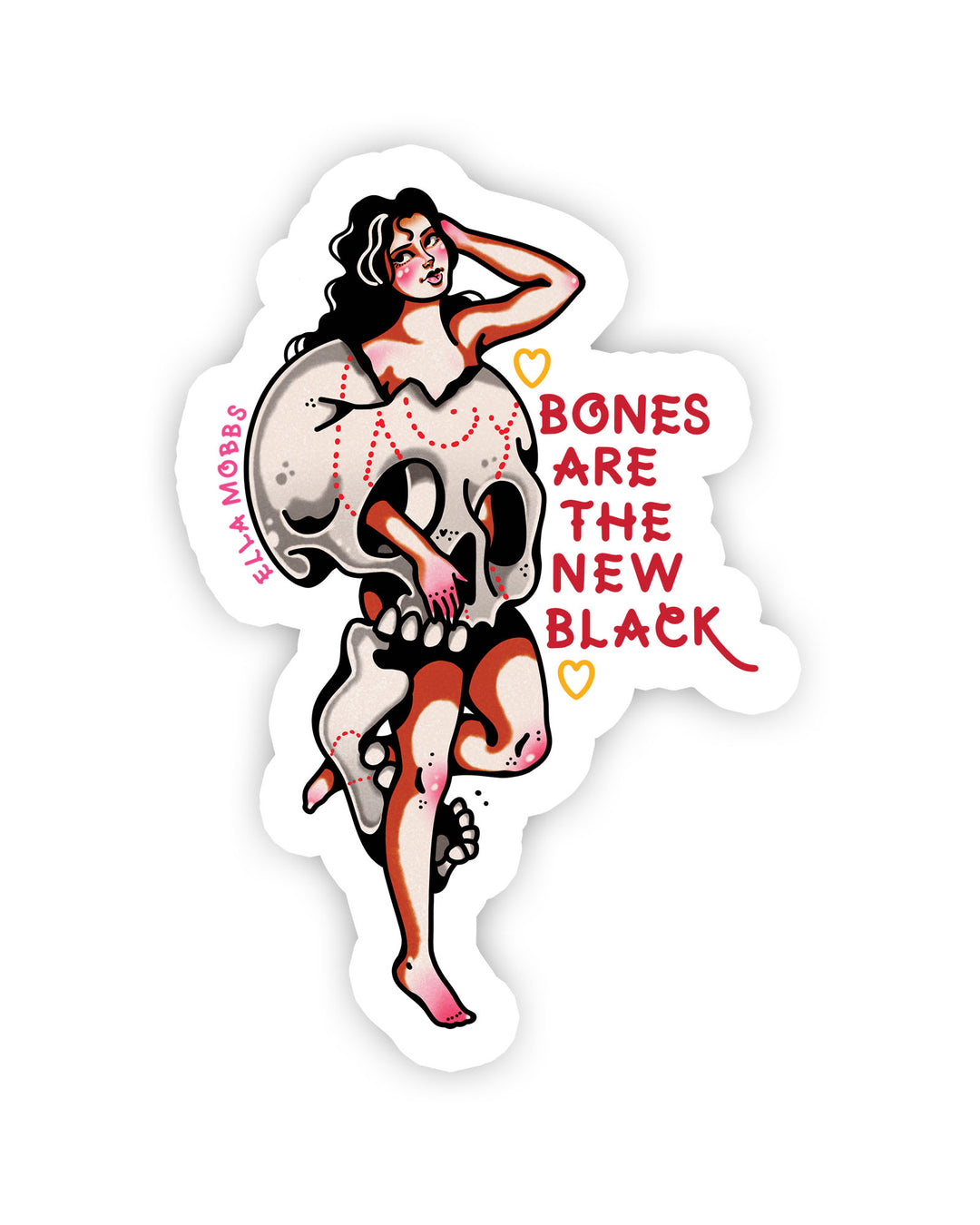 Bones Babe Sticker