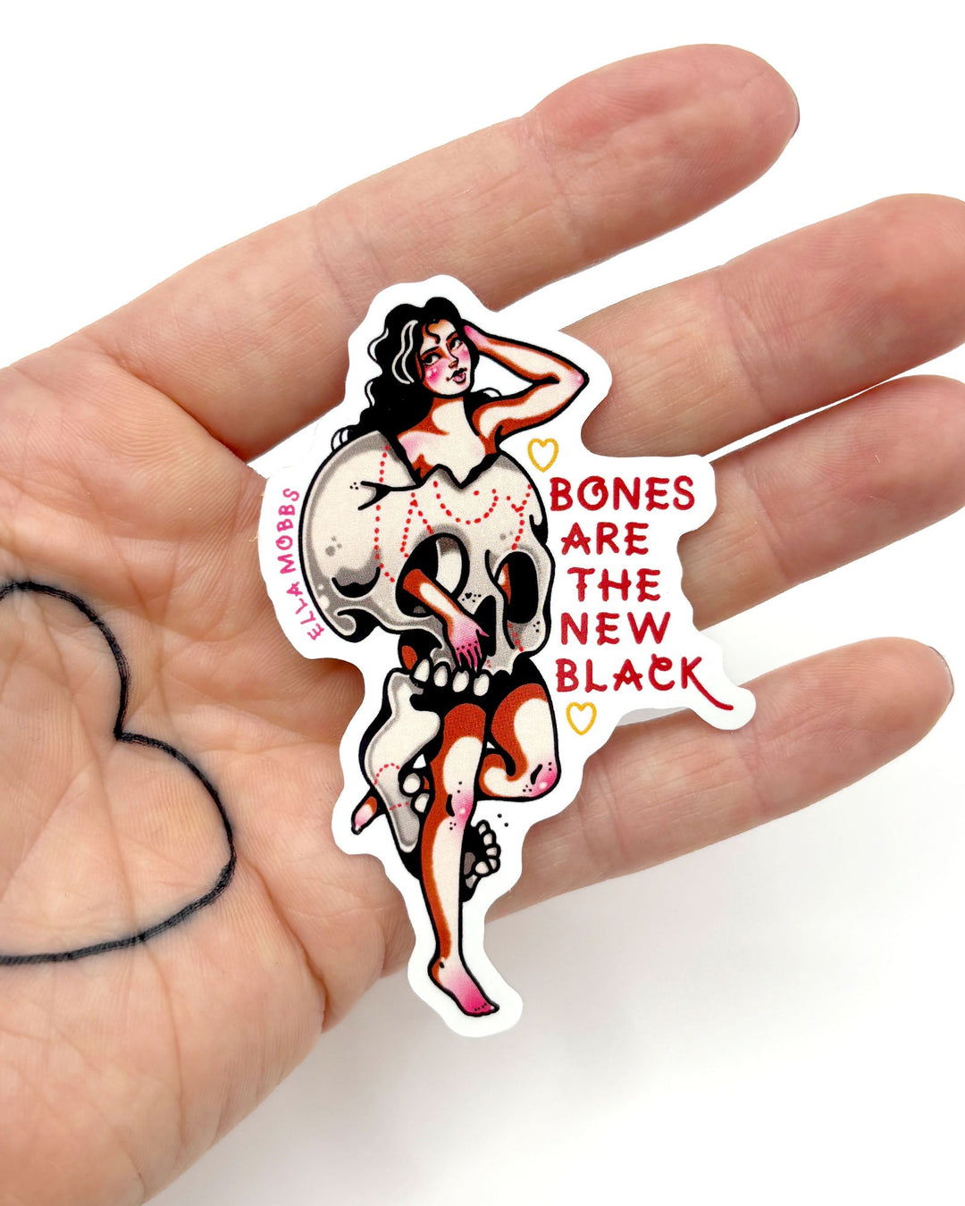 Bones Babe Sticker - Ella Mobbs