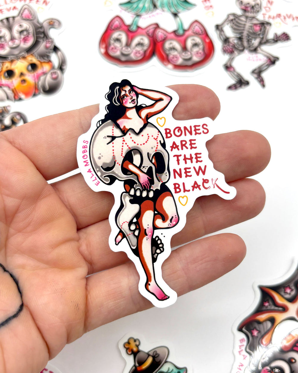 Bones Babe Sticker - Ella Mobbs
